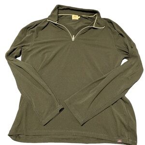 Faherty Charcoal Grey Quarter Zip Swestshirt